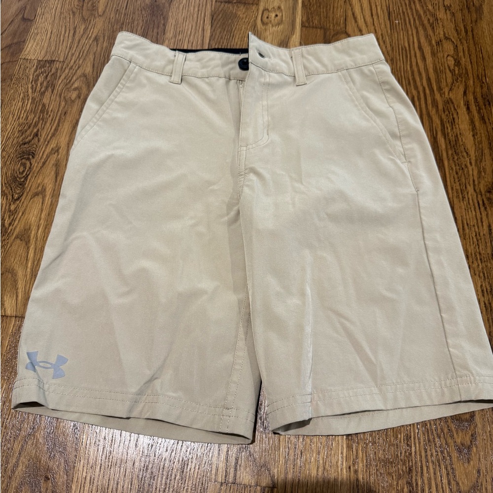 Under Armour Boy’s Sz 10 Khaki Athletic Shorts